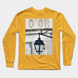 Gold Bar, French Cafe Culture, an old street lamp Long Sleeve T-Shirt